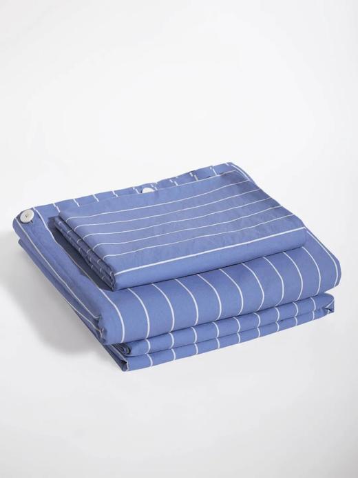 伽罗 JALO 条纹水洗新疆长绒棉床品四件套 商品图2