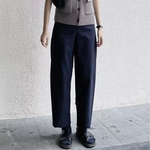 雀说标准版型桶形棉质九分裤直筒裤2025秋季新品WAL 商品图3