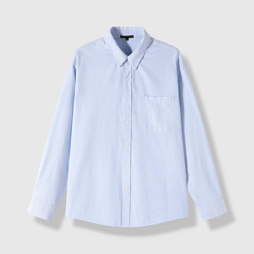 GXG男装26春季时尚潮流亲肤舒适透气简约百搭男式翻领长袖衬衫K&C 商品图5