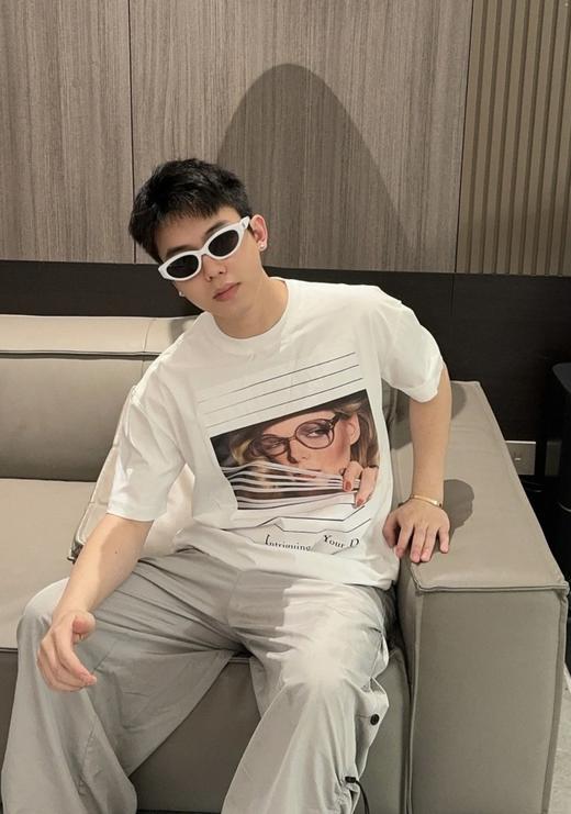 迪奥  眼镜女孩印花短袖T恤 白色 男女同款（DY） 商品图2