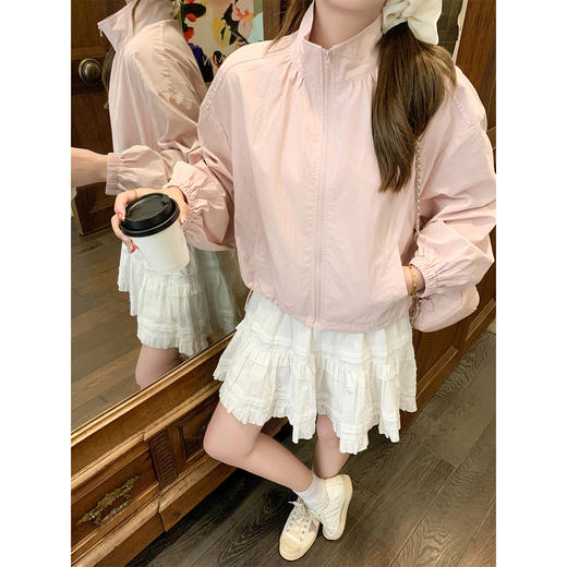 <曾小咸推荐>3.9现货秒杀 ！微信超特价！韩系立领防晒外套 日常249.99 立减140 秒杀109.99！！ 商品图1