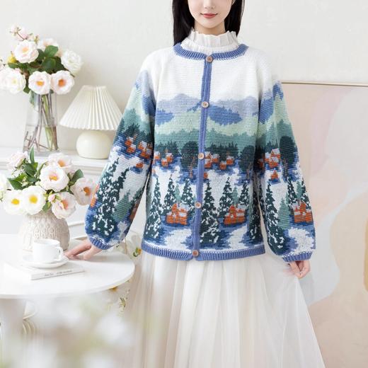 苏苏姐家雪乡开衫手工diy编织钩针驼颜毛线团亲子衣服材料包 商品图2