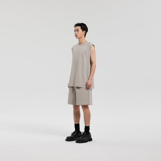 MODE COMMUTER | MC匹马棉柔软耐磨圆领微阔无袖背心 商品图3