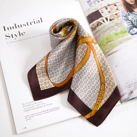 真丝印花小方巾 HA4700 商品图2