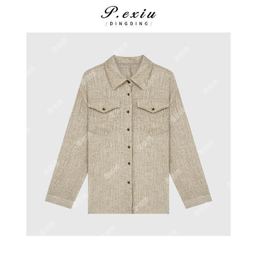 03-2潘依绣丁丁宠粉早春气质POLO领衬衣Q14477 商品图0