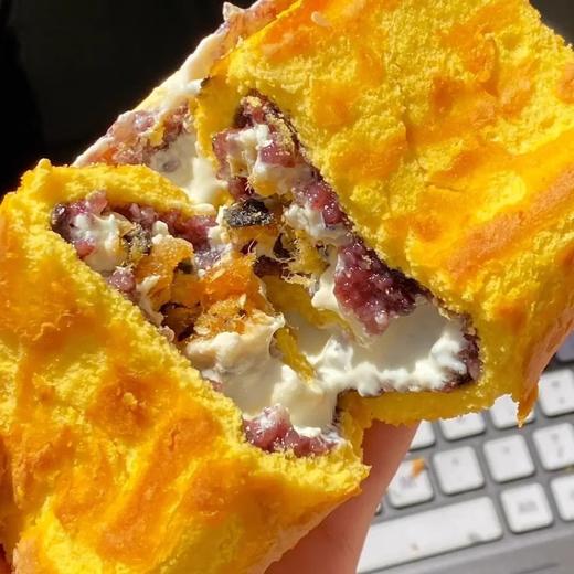 【库库吃❗️3盒只要🔥紫米奶酪虎皮卷】咸香软糯，切开满满都是馅，一口下去超满足，早餐休闲小零食品面包整箱小吃瑞士卷QQ 商品图3