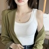 买一送一 到手2件！【卷卷紫百搭U领小背心】 U领设计显瘦遮副乳 螺纹弹力面料柔软舒适亲肤包容性好 百搭休闲 四季可搭 商品缩略图2