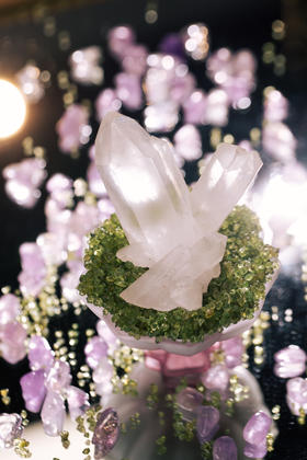 迷罗元和堂 | 水晶盆栽小号 | 白水晶簇 晶花 | 多样性随机发【器悟雅玩】