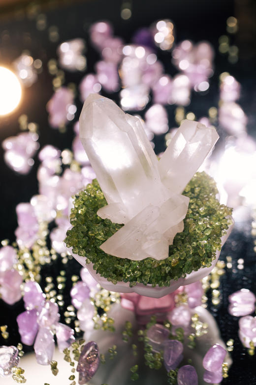 迷罗元和堂 | 水晶盆栽小号 | 白水晶簇 晶花 | 多样性随机发【器悟雅玩】 商品图0