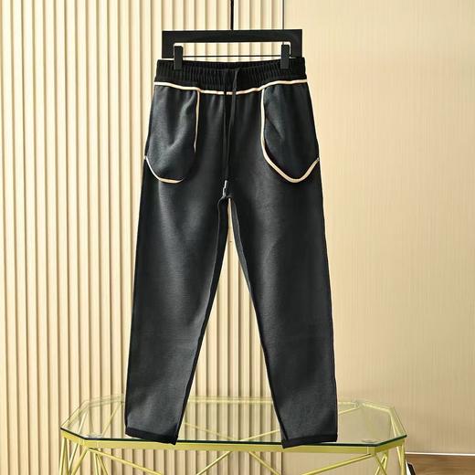 蒙口新款男款休闲羊毛蚕丝休闲加厚直筒裤卫裤 商品图4