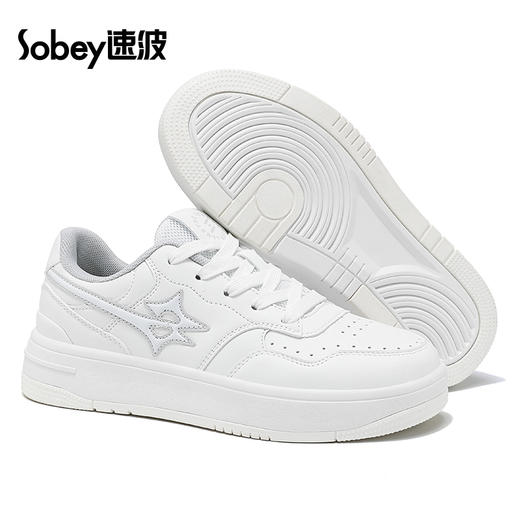 sobey速波超轻耐磨皮质板鞋 | 男女同款、时尚舒适、休闲百搭 商品图5
