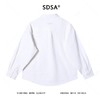 12509SDSA秋冬新款痞帅男装韩版简约纯色竖纹纽扣翻领衬衫时尚宽松衬衣 商品缩略图5