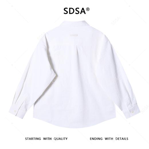 12509SDSA秋冬新款痞帅男装韩版简约纯色竖纹纽扣翻领衬衫时尚宽松衬衣 商品图5