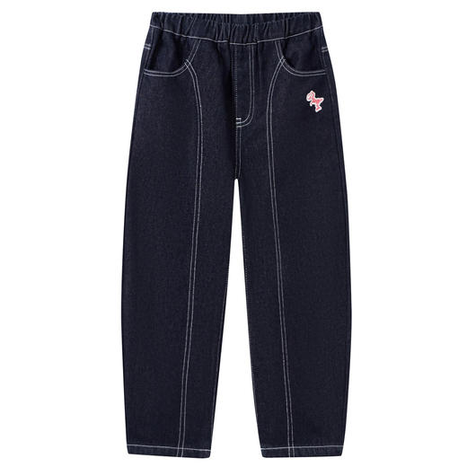 【MQD】童装男大童加绒裤子冬新款儿童学院街潮休闲百搭保暖牛仔裤 商品图4