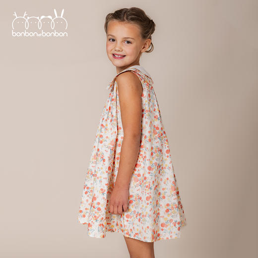 经典双领碎花连衣裙 商品图2