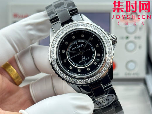YYDS香奈儿J12陶瓷系列 钻圈款 38mm透底机械 男士腕表 小手腕福音 商品图1