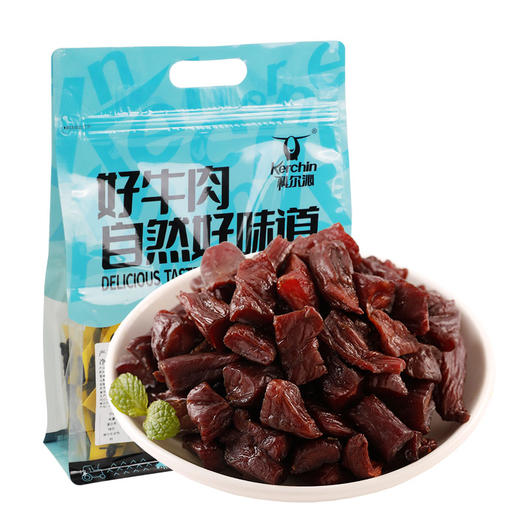 科尔沁 内蒙风干牛肉粒 500g 内蒙特色休闲零食小吃 商品图3