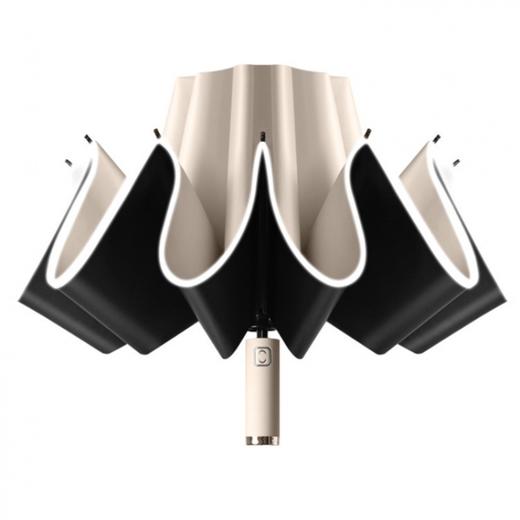 【晴雨两用❗️全自动折叠雨伞】反向设计不湿车，安全反光，两用晴雨伞折叠伞，黑胶伞雨衣防紫外线防晒帽太阳伞遮阳伞夏日L 商品图4