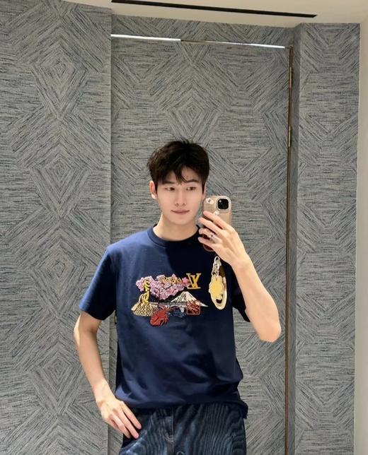 驴家25ss联名雪景刺绣短袖T恤（DY） 商品图1