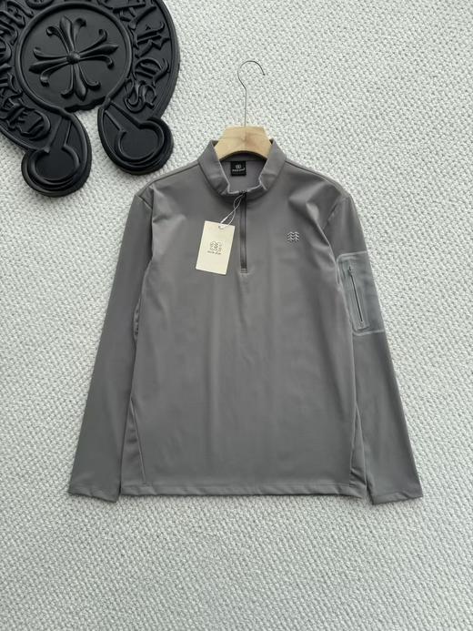 点此购买 可隆春秋季户外休闲衣吸湿排汗抗菌男士弹力半拉链长袖T恤 LL 341289 商品图3