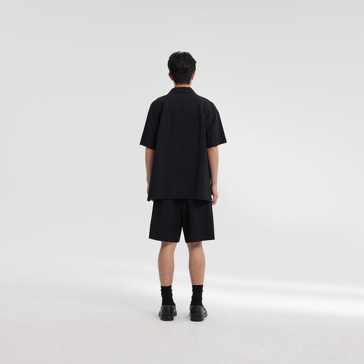 MODE COMMUTER | MC不潮品透气轻薄高弹微皱肌理阔腿型梭织短裤 商品图2