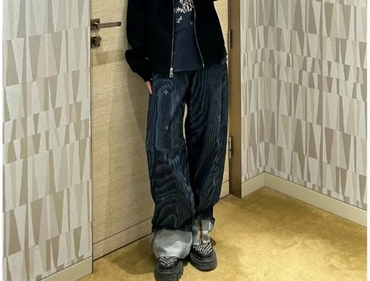 驴家25ss提花木纹牛仔长裤（DY） 商品图3