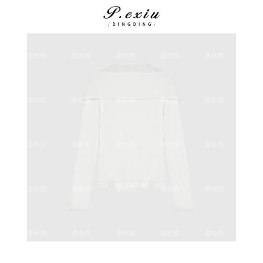 03-2潘依绣丁丁宠粉法式小围巾领两件套上衣Q93911 商品图1