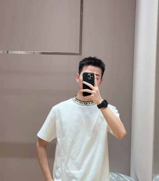 迪奥  25SS提花领短袖T恤 男女同款（DY） 商品图3