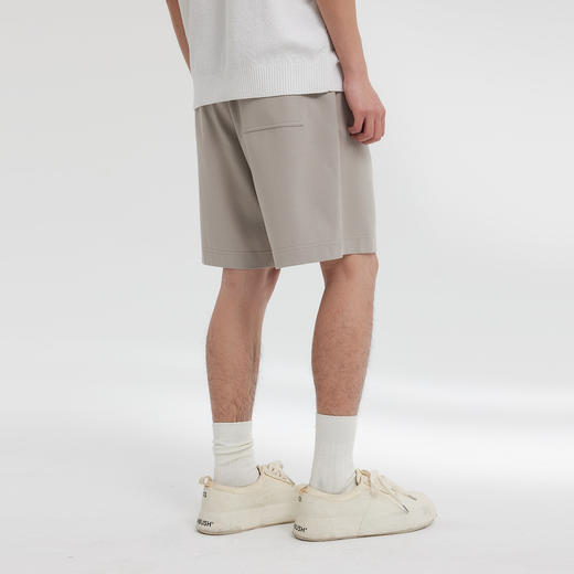 MODE COMMUTER | MC混纺双面针织简约阔腿型针织短裤 商品图4