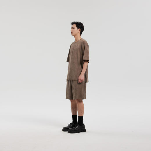 MODE COMMUTER | MC格兰丝毛感防泼水简约阔腿型针织短裤 商品图2