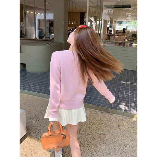 <曾小咸推荐>3.10现货秒杀 ！微信超特价！韩系假两件针织衫 日常179.99 立减90 秒杀89.99！！ 商品图4