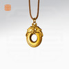 玺匠金铺《双福平安扣》足金9999 黄金吊坠项链生日礼物 商品缩略图3