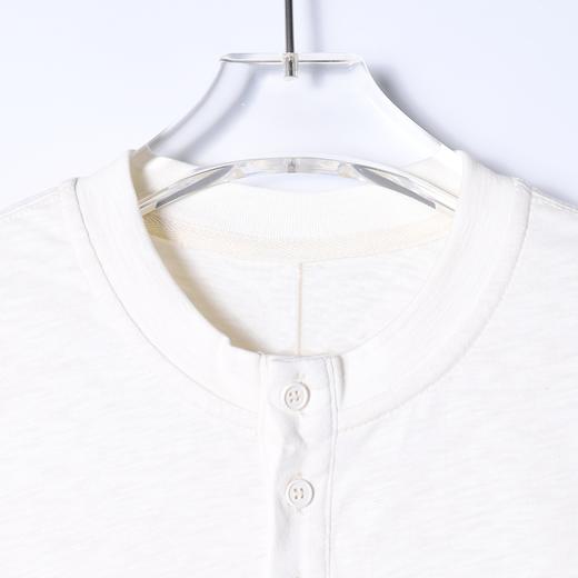 88057SDSA男装2026新款高贵轻奢韩版纯色百搭透气半纽扣圆领长袖T恤潮 商品图2