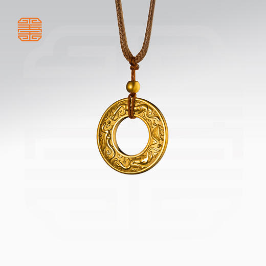 玺匠金铺《四神兽平安扣》足金9999 黄金吊坠项链生日礼物 商品图4