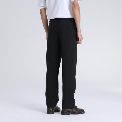 GXG男装26夏季简约时尚舒适弹力商务通勤直筒西裤男式休闲裤K&C 商品图3