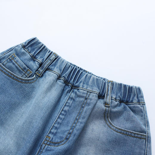 【秒3】【MQD】童装男大童26春季新款儿童学院风街潮时尚百搭直筒水洗牛仔裤 商品图3