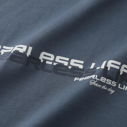 GXG男装【凉感透气】26夏季时尚撞色简约字母圆领休闲男式短袖T恤K&C 商品图7