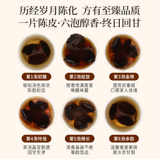 【正安】 陈皮 广东新会产区足陈化15年间 自然生晒干仓足陈温润甘醇 茶枝柑大红皮 优质原材50g/盒 商品图13