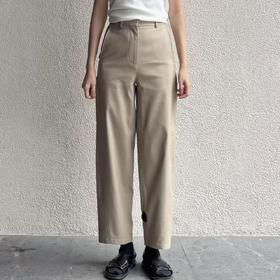 雀说标准版型桶形棉质九分裤直筒裤2025秋季新品WAL