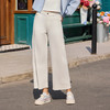 半身缘女裤 春季时尚直筒白色休闲裤261202U30320166 商品缩略图0