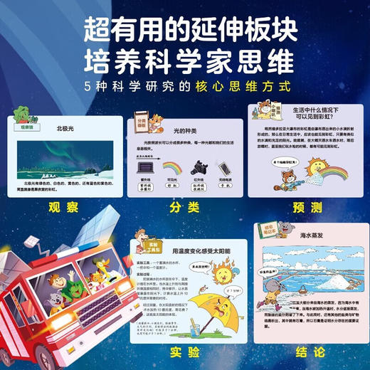 【7-12岁】蔬菜警长超级消防车科普书全10册小番茄故事王国黄小鸭的科学冒险故事科学启蒙化学物理数学7-9-12岁儿童阅读书绘本 商品图3