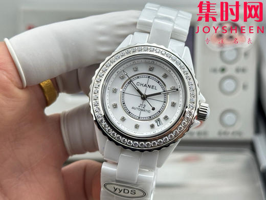 YYDS香奈儿J12陶瓷系列 钻圈款 38mm透底机械 男士腕表 小手腕福音 商品图2