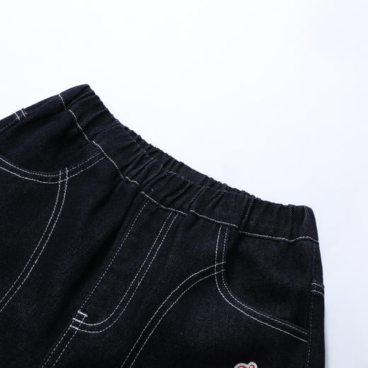 【MQD】童装男大童加绒裤子冬新款儿童学院街潮休闲百搭保暖牛仔裤 商品图2