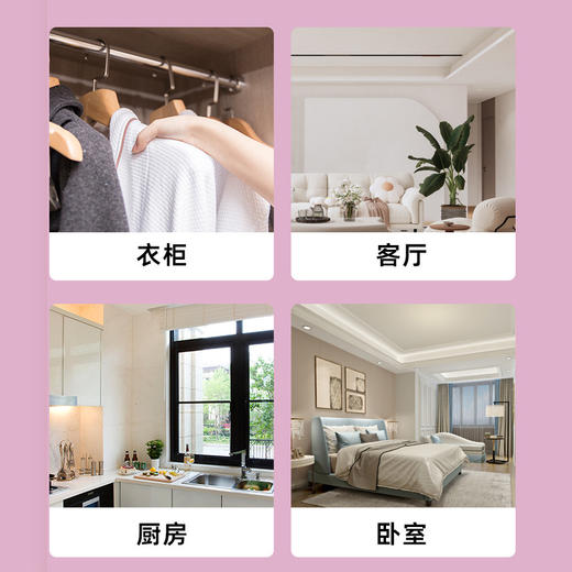 【一挂“湿”无忧❗️可挂式桃子味除湿袋】衣柜里的 “除湿香薰”，让衣物自带桃子香！可挂式设计，使用超方便，哪里潮湿挂哪里，吸水除湿防潮卧室干燥剂，吸水除湿防潮卧室干燥剂L 商品图1