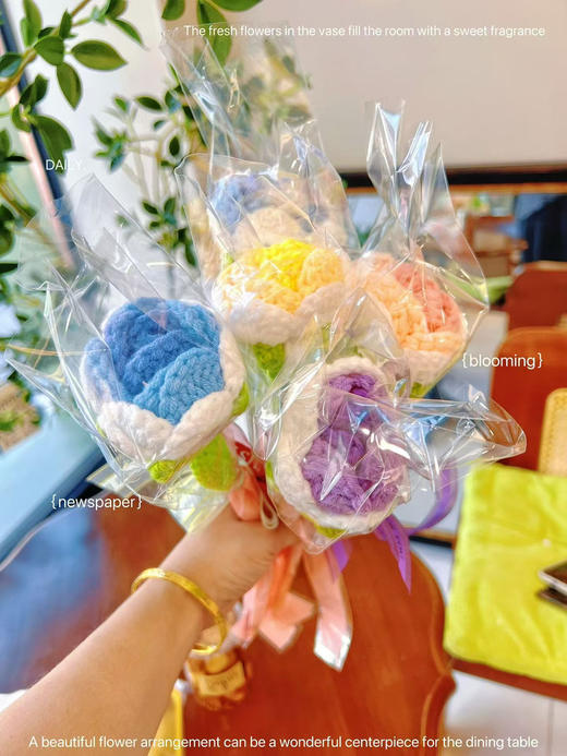 女神节毛线花零食礼袋 商品图2