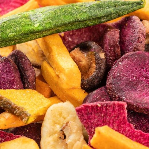 【咔哧咔哧，综合什锦果蔬脆片】新鲜蔬果，保留本味和色彩，不油腻更健康非膨化不怕胖，散装脱水蔬菜干网红零食水果干混合果蔬干QQ 商品图0