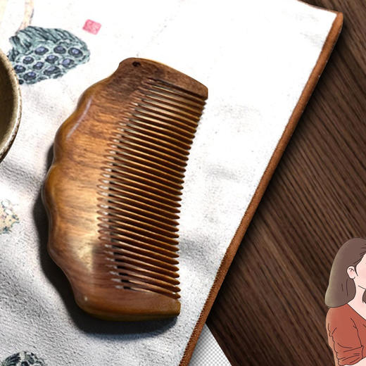 感恩妈妈珍邮礼盒套装 含精美紫檀木梳子 商品图2