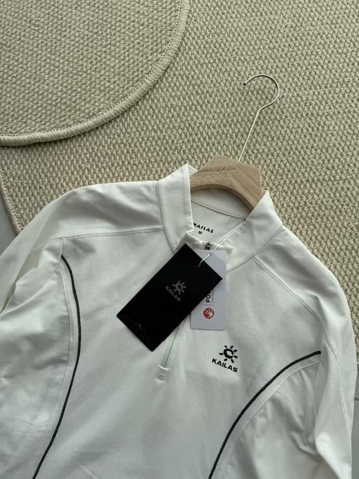 点此购买 凯乐石春秋季男女款半拉链立领拇指孔运动跑步长袖T恤 LL 341280 商品图12