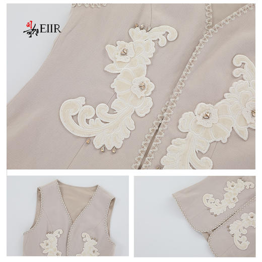 司歌天丝马甲绣花外套收腰E921272y 商品图2