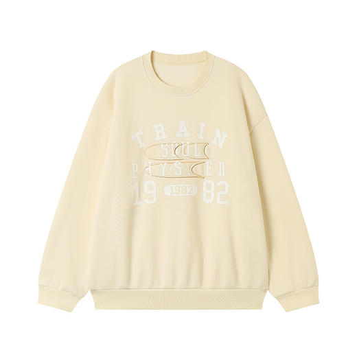 CryingCenter联名bofc 加绒毛毡TRAIN做旧复古圆领卫衣 商品图5